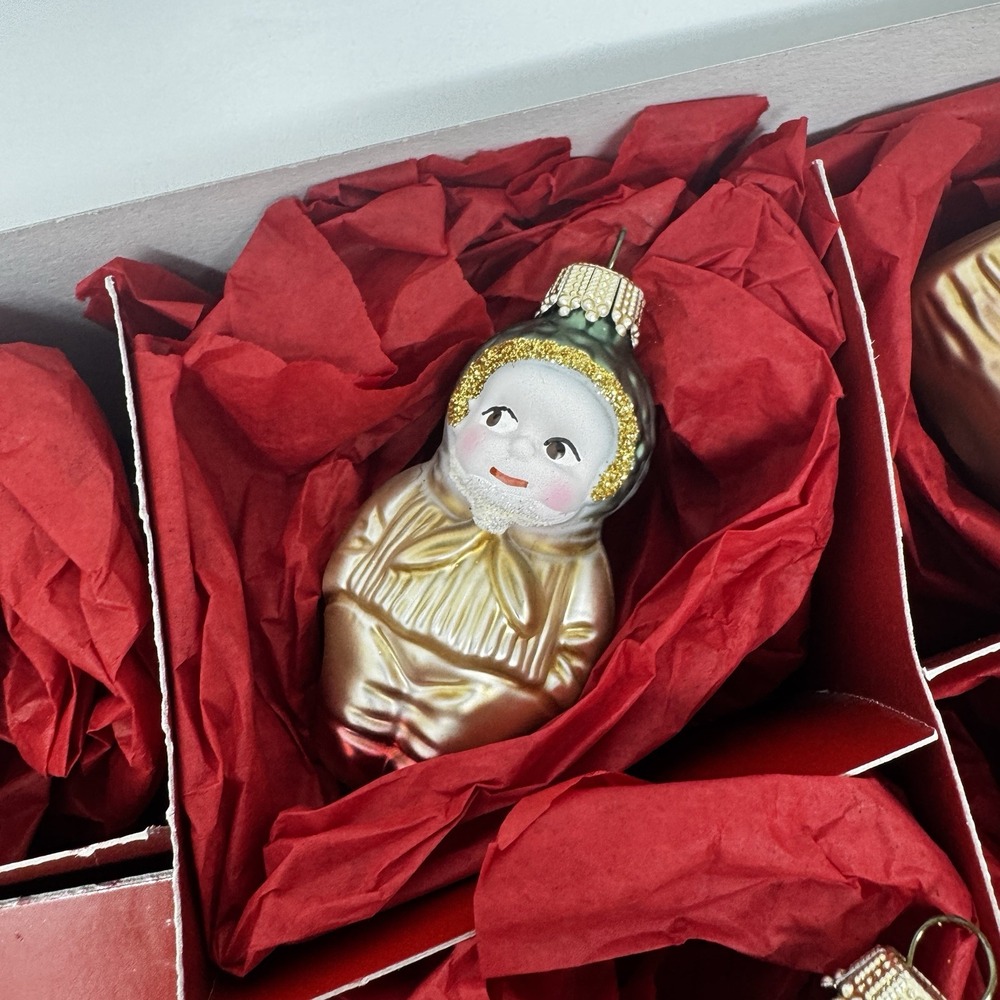 Lauscha NO Snow White The Seven Dwarfs Only Glass Christmas Ornaments Gnomes - Picture 3 of 14